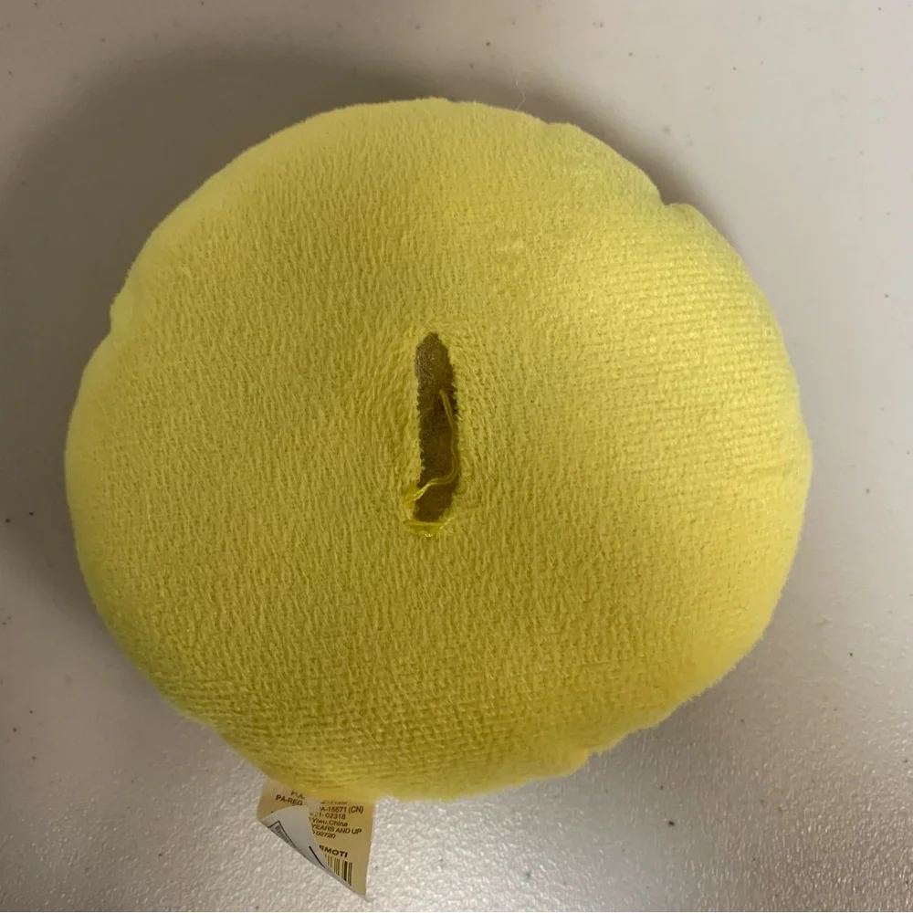 Smiley Face Emoji Plush Collectible Stuffed Animal Yellow Tongue Happy Toy Doll - Picture 2 of 4
